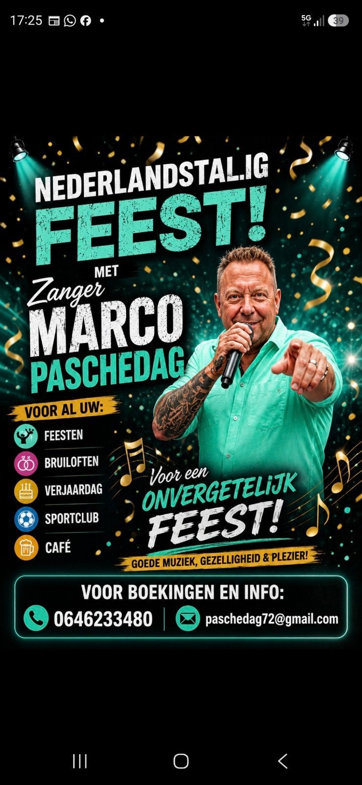 zanger, Diensten en Vakmensen, Muzikanten, Artiesten en Dj's