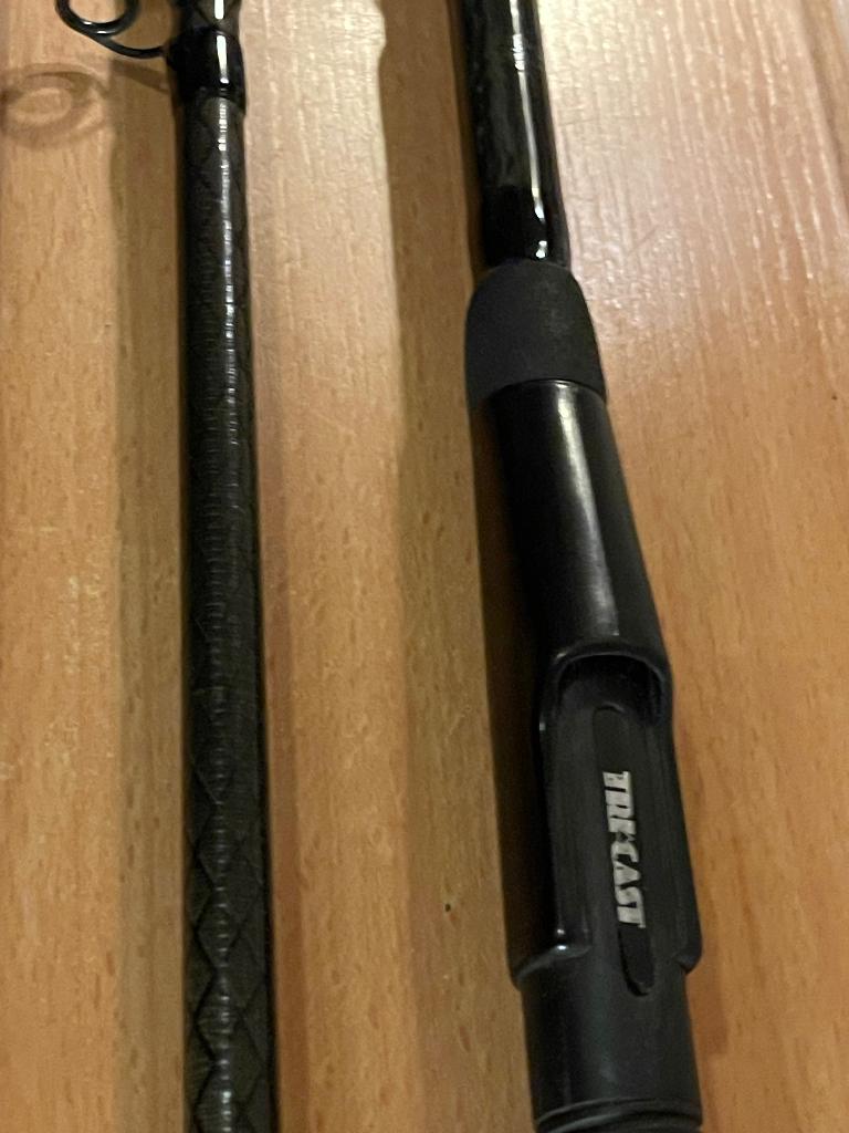 Tri cast feederhengel, Ophalen, Gebruikt, Werphengel