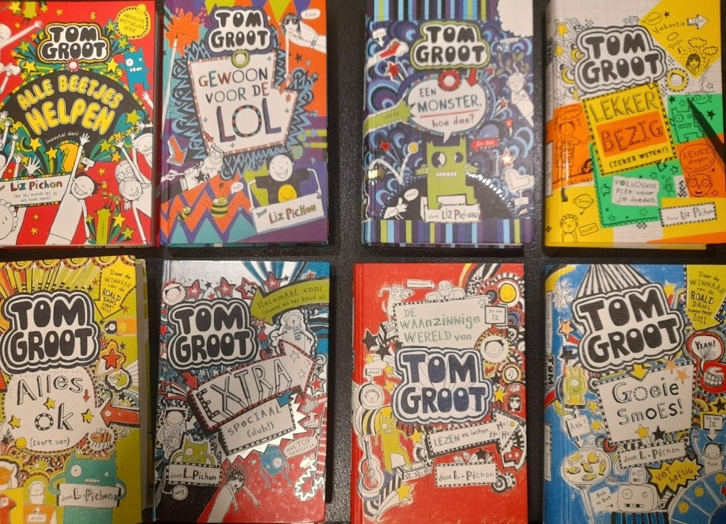Tom Groot boeken (8 hardcovers) – Liz Pichon – Mooie set, Boeken, Ophalen of Verzenden, Gelezen, Liz Pichon, Fictie