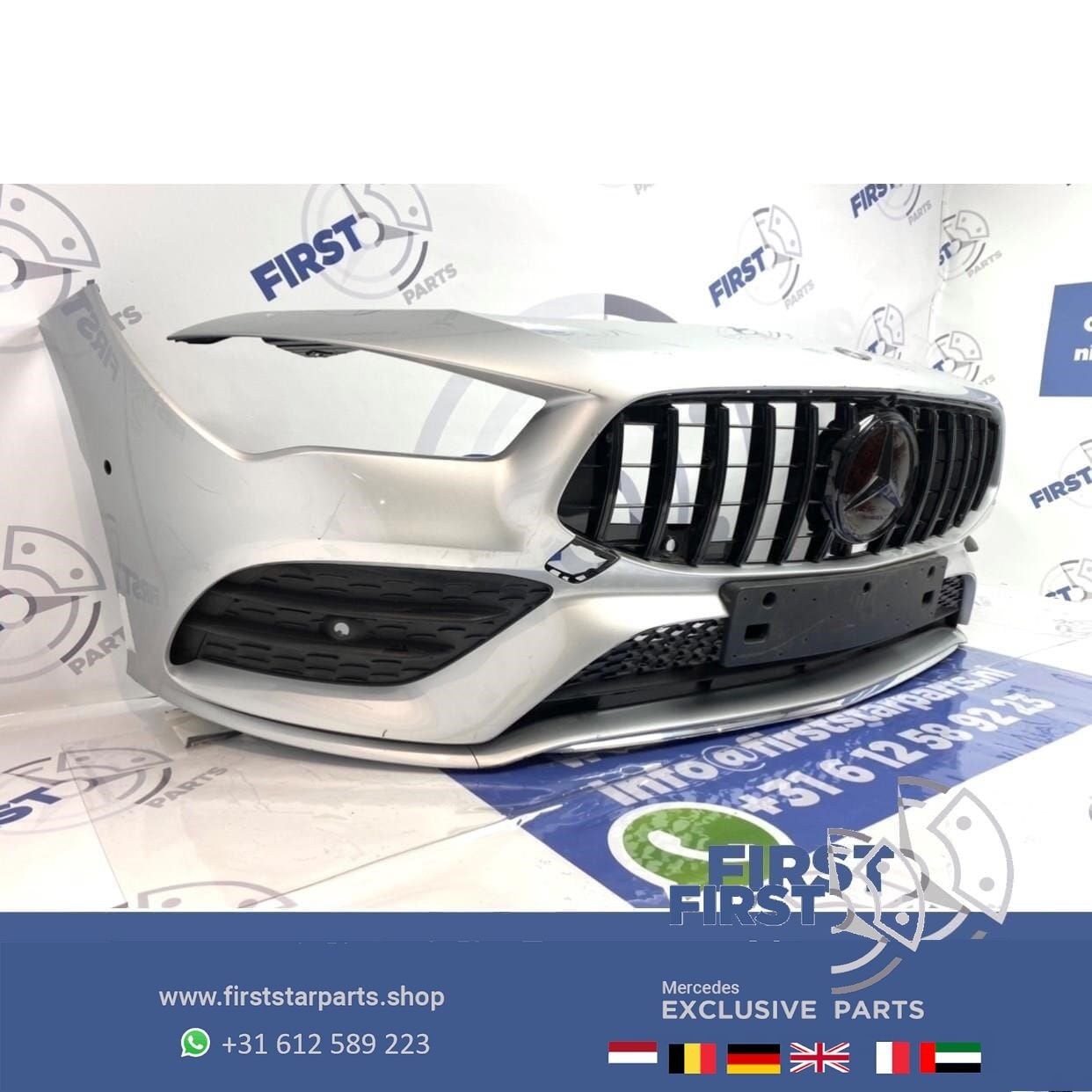 W118 C118 X118 CLA AMG LINE VOORBUMPER COMPLEET + GT GRIL ZI, Gebruikt, -, Voor, Ophalen of Verzenden