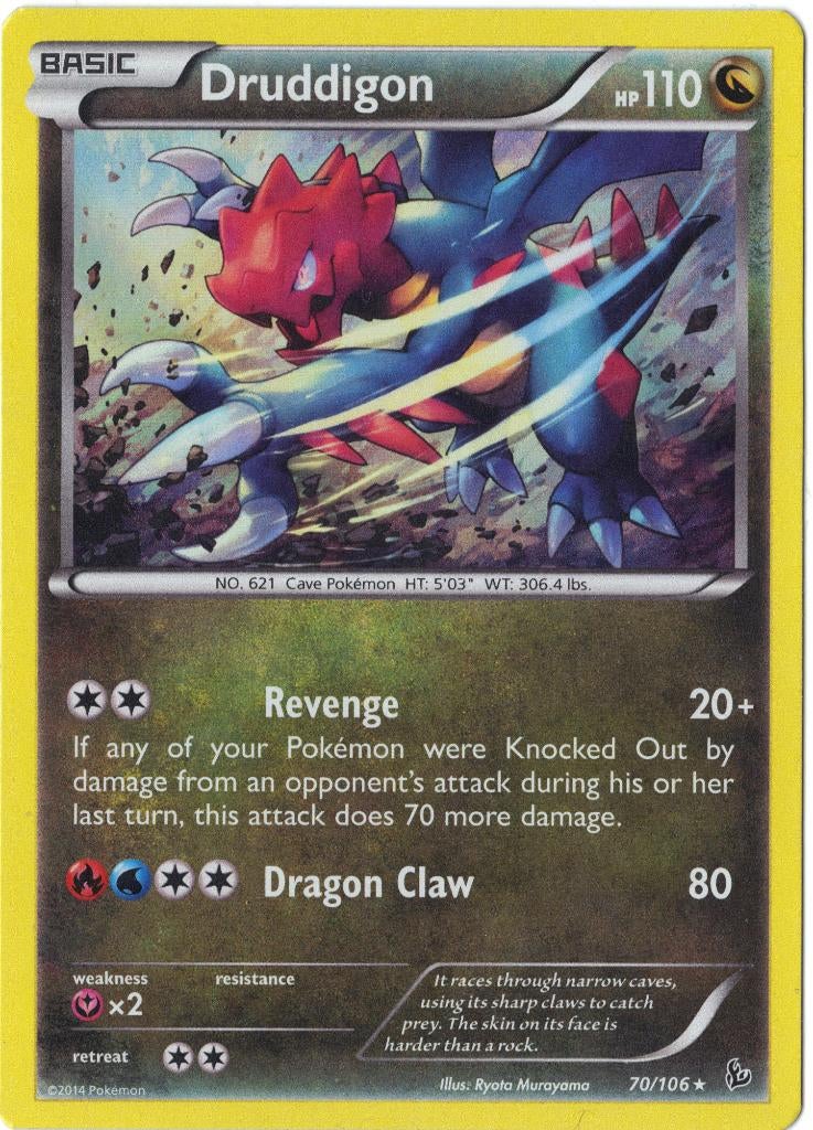 Flashfire,  Druddigon [holo] 70/106, Verzenden, Nieuw, Losse kaart