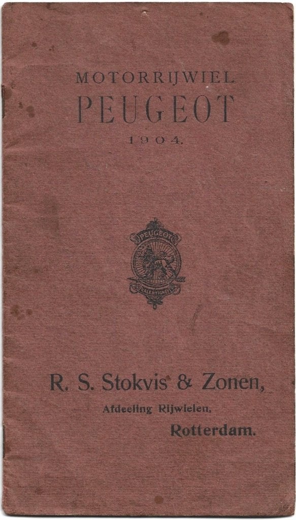 Peugeot 1904 motorrijwiel moto motor handleiding (P04), Verzenden, Overige merken
