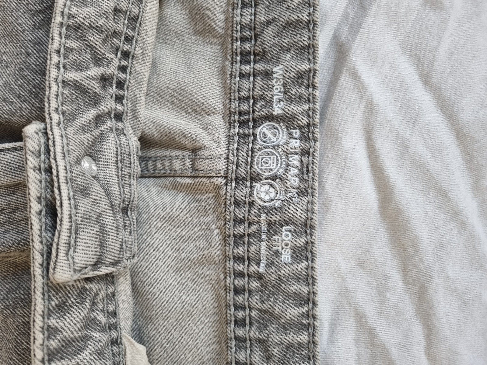 Jeans worker, Ophalen of Verzenden, Zo goed als nieuw, Grijs, W36 - W38 (confectie 52/54)