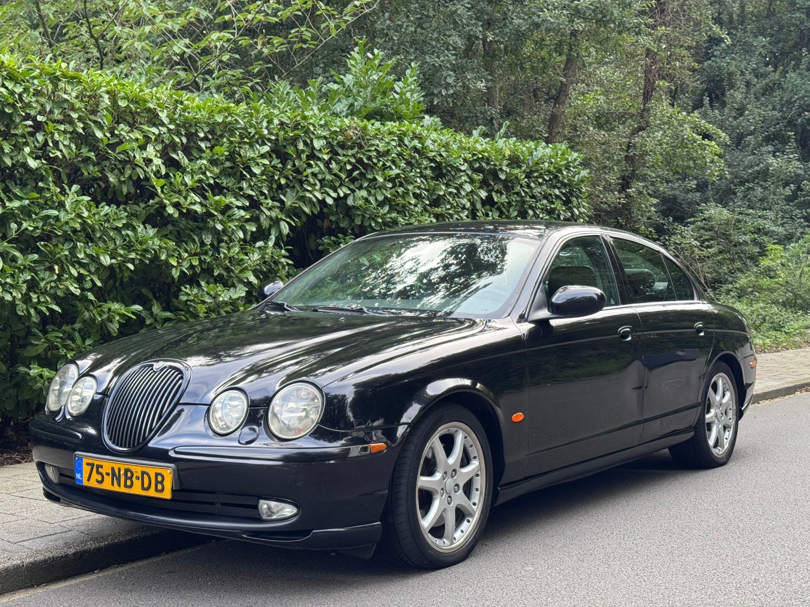 Jaguar S-Type 4.2 V8 Sport AUT 2003 Zwart, Auto's, Automaat, Achterwielaandrijving, 1850 kg, Zwart
