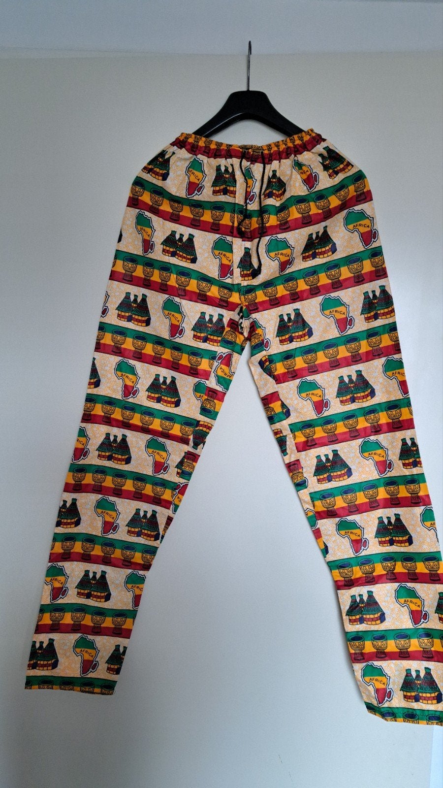 Afrikaanse stof broek met kleurrijk patroon, Ophalen of Verzenden