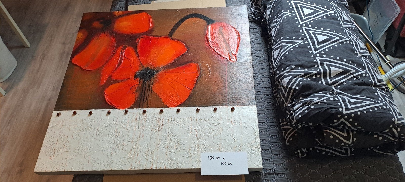 Schilderij met klaprozen - Cobra Art Company, Ophalen of Verzenden