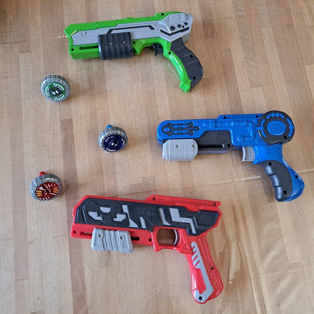 Spinner MAD Single shot blaster Rood, Blauw en Groen, Ophalen of Verzenden, Gebruikt