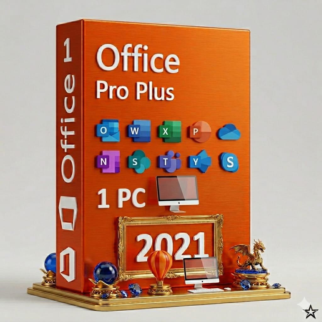 Office 2021 Pro Plus + Licentiesleutel Levenslang 1 PC, Ophalen, Nieuw, Word, IOS