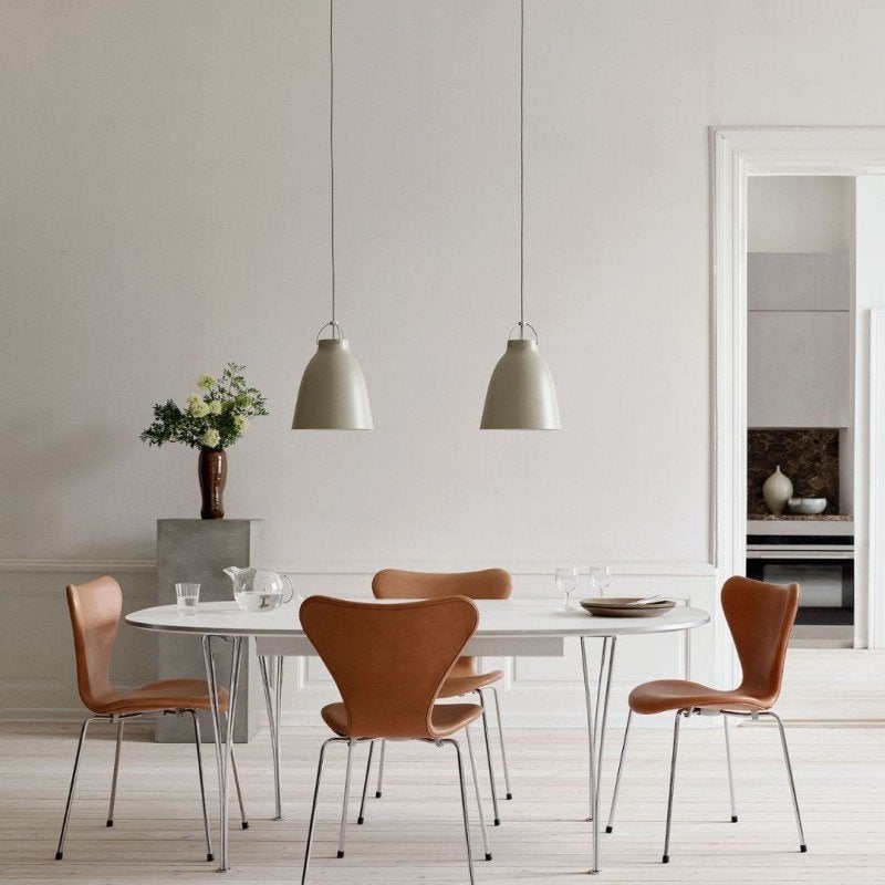 Fritz Hansen - Caravaggio P1 hanglamp 3 stuks voor € 225,-, Ophalen of Verzenden, Zo goed als nieuw, Metaal, High-end Furniture
