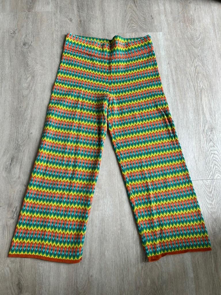 King Louie maat M gave retro zigzag broek 3314, Kleding | Dames, Maat 38/40 (M), Oranje, Ophalen of Verzenden, Zo goed als nieuw