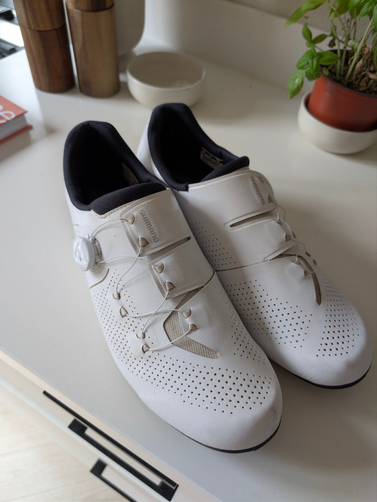 Shimano RC3 racefietschoen, maat 49, zo goed als nieuw, Fietsen en Brommers, Fietsaccessoires | Fietskleding, Heren, Schoenen
