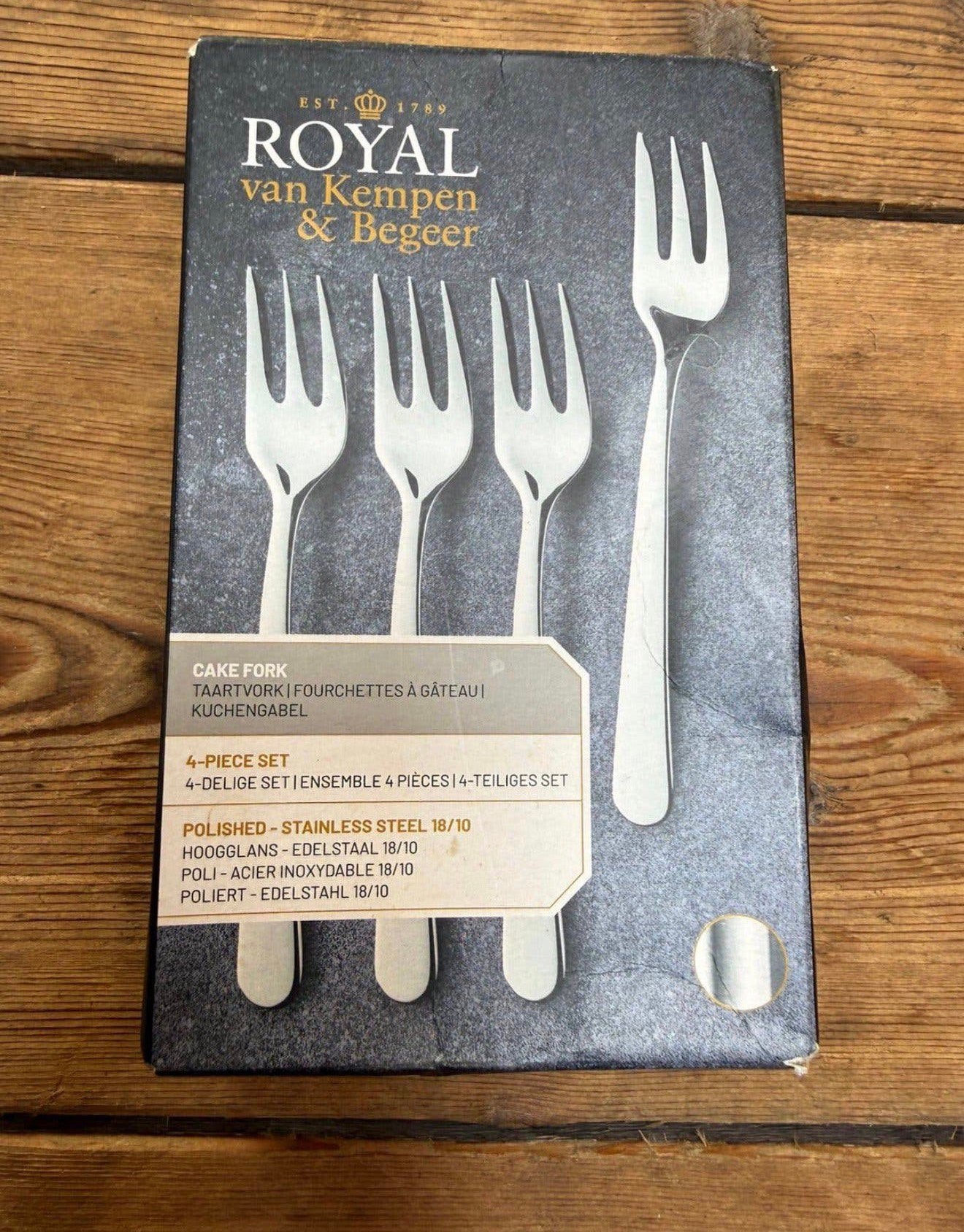 Royal VKB van Kempen & Begeer taartvorkjes nieuw, Ophalen, Nieuw, Rvs of Chroom