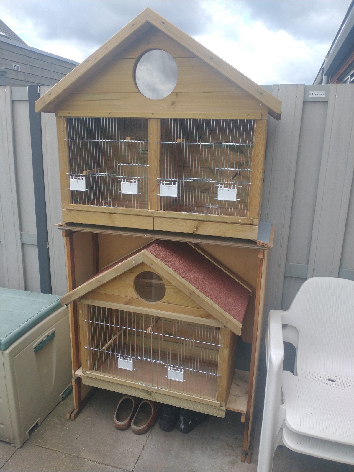 Nieuwe tuinhouten vogelkooien, Ophalen, Nieuw, Hout, Vogelkooi
