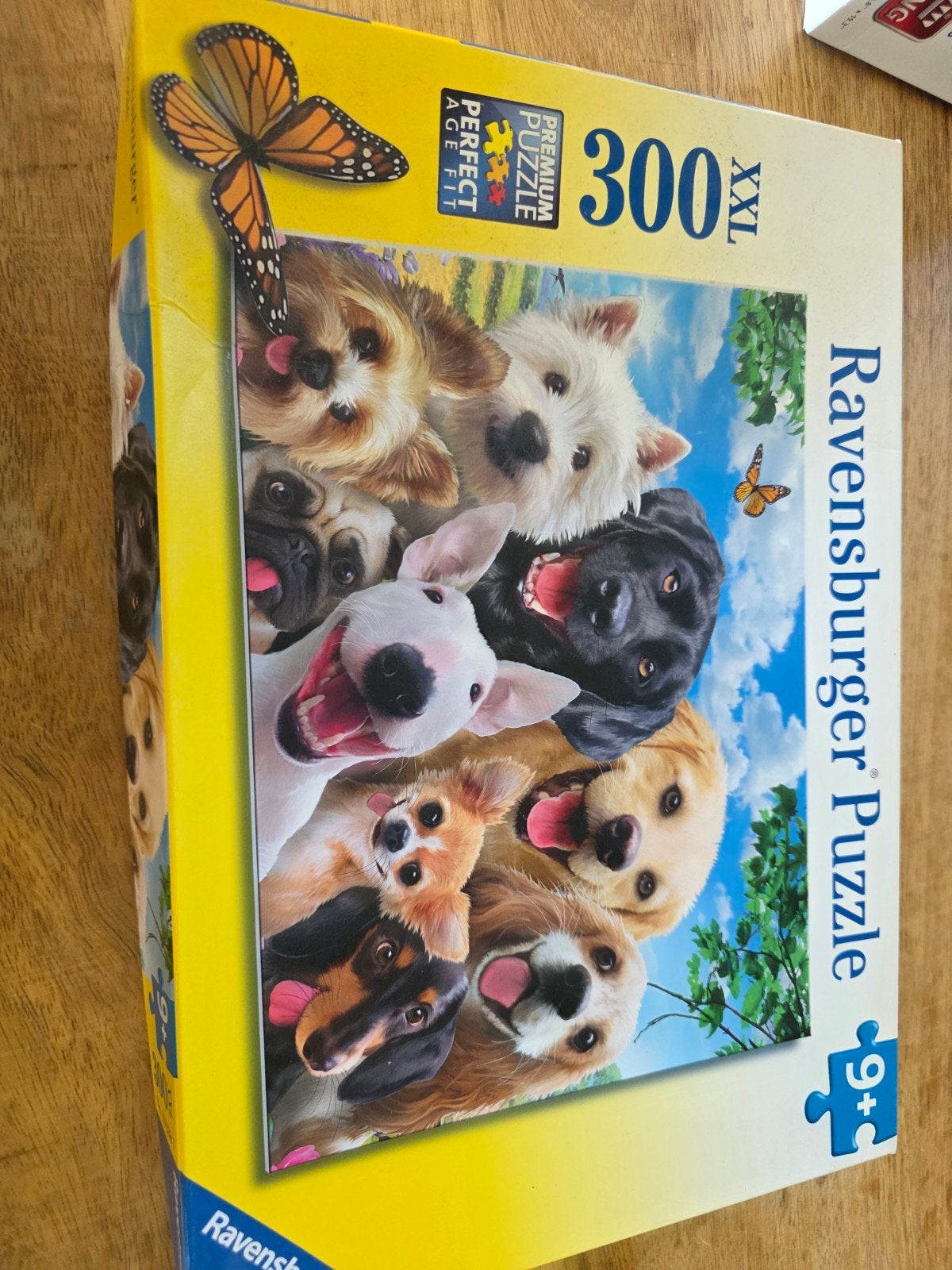 Ravensburger Puzzel 300 XXL Stukjes - Vrolijke Honden, Ophalen of Verzenden, Minder dan 500 stukjes, Zo goed als nieuw, Legpuzzel