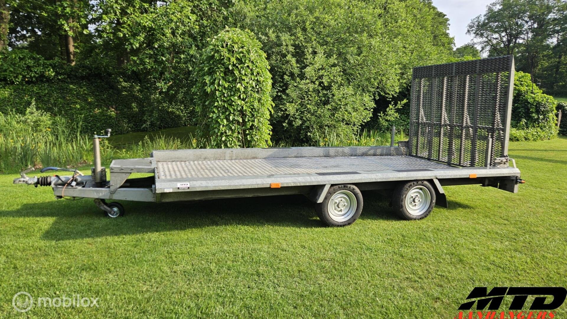 Hapert machinetransporter XXL 423x190 3500kg lange klep, Auto diversen, Aanhangers en Bagagewagens, Gebruikt