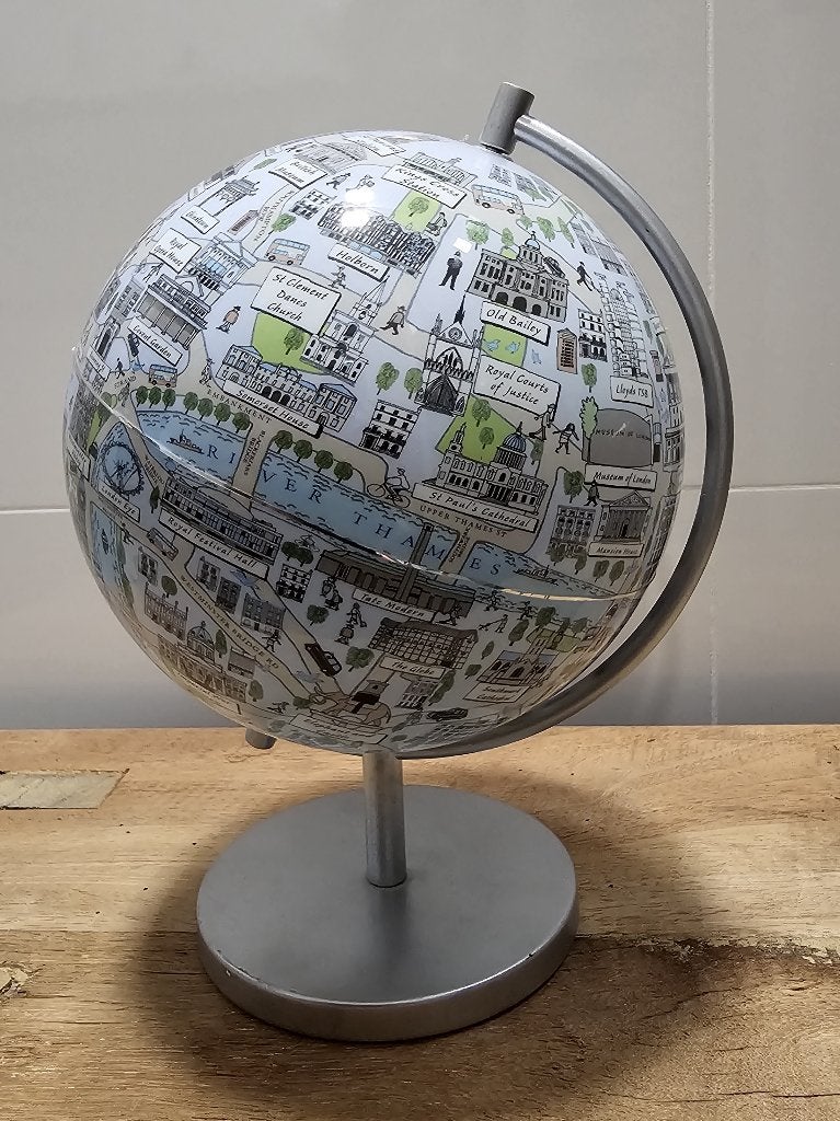 LEUKE WERELDBOL van LONDEN, Huis en Inrichting, Woonaccessoires | Wereldbollen, Ophalen of Verzenden, Gebruikt