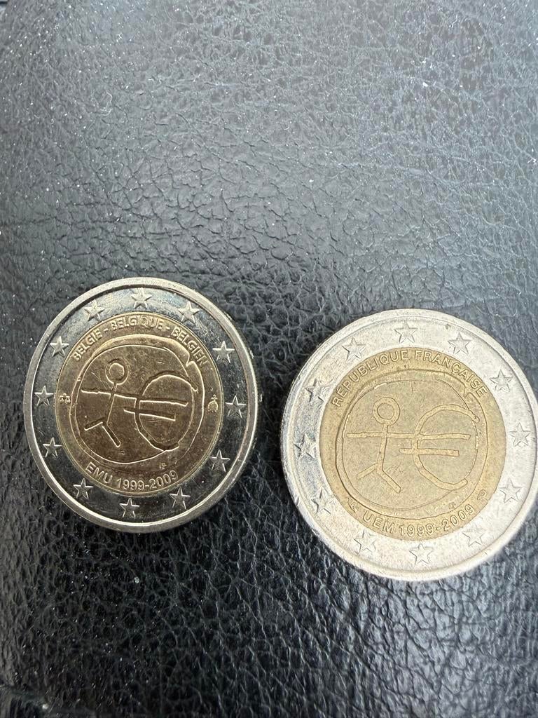 Zeldzame herdenkings 2 euro munten EMU 1999-2009, Postzegels en Munten, Ophalen of Verzenden, 2 euro, Losse munt