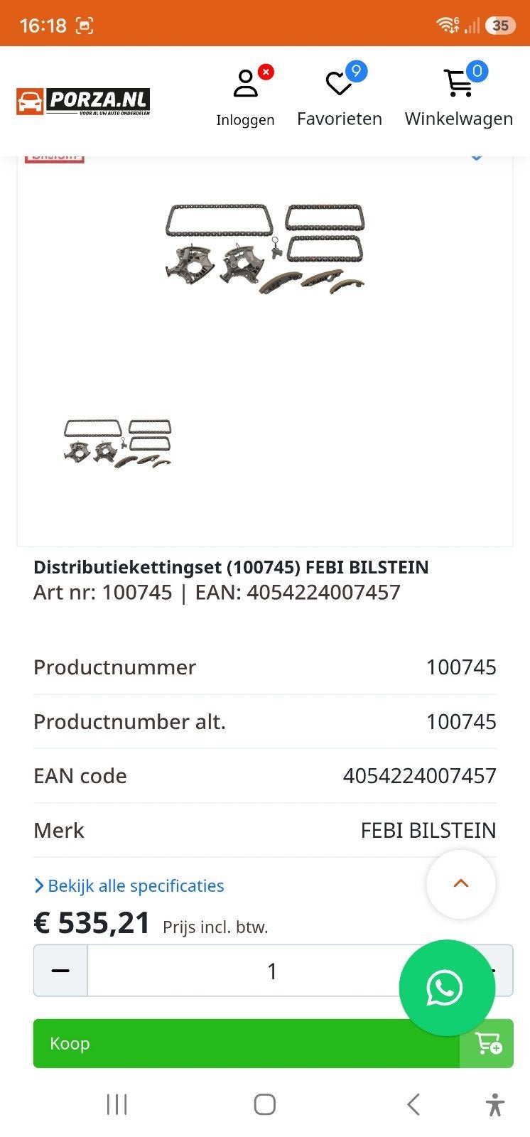 Nieuwe distributieketting set Audi A6 Allroad 3.2 Quattro, Ophalen of Verzenden