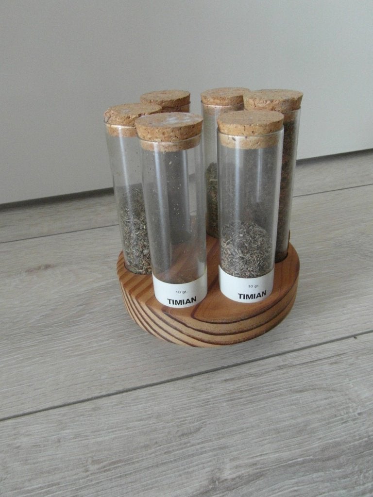 Houten kruiden carroussel - Artemis Copenhagen - Daumiller, Huis en Inrichting, Overige typen, Ophalen of Verzenden, Gebruikt