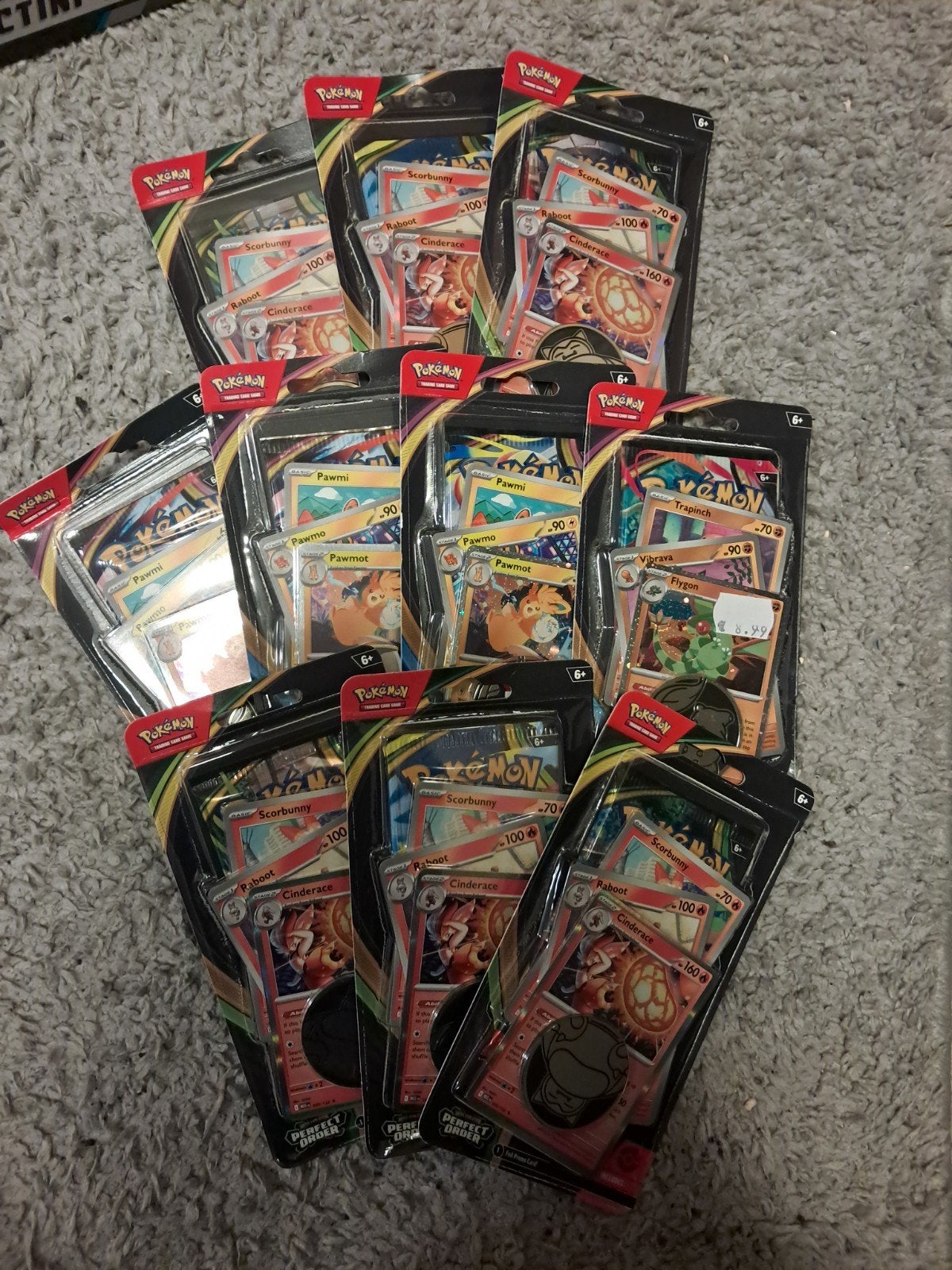 Pokémon Kaarten Bundel - Scorbunny, Cinderace, Pawmi, Ophalen of Verzenden, Nieuw, Meerdere kaarten