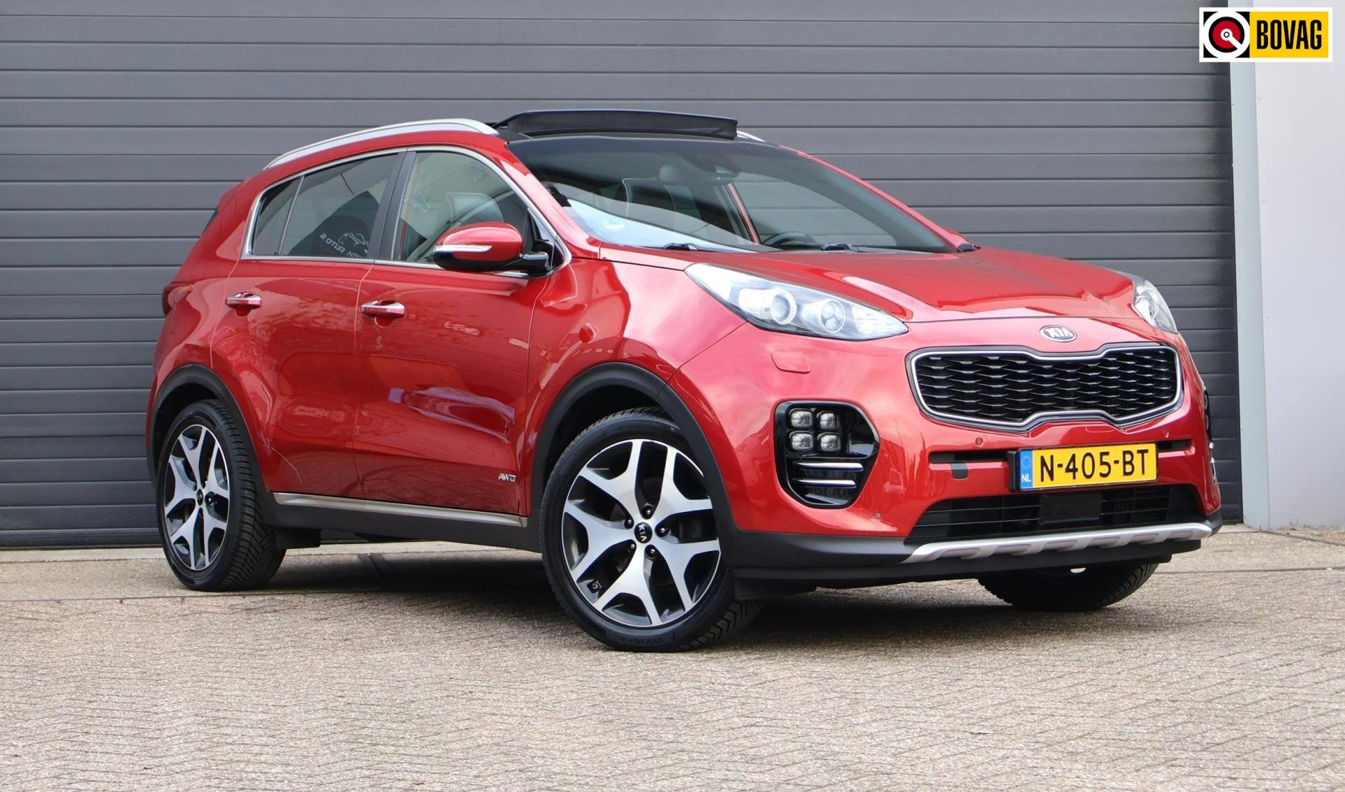 Kia Sportage 1.6 T-GDI 4WD GT-Line Pano/Leder/Automaat/Netje, Gebruikt, 4 cilinders, Lichtsensor, Leder