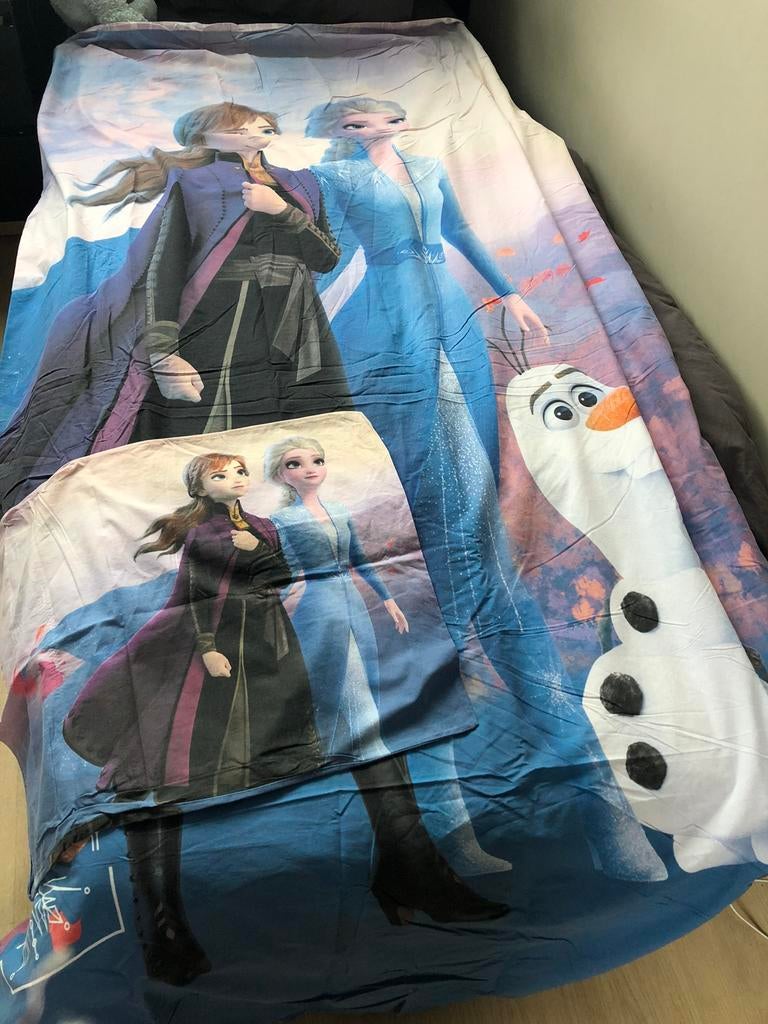Zgan frozen dekbedovertrek set, Meisje, Dekbedovertrek, Ophalen of Verzenden, Zo goed als nieuw