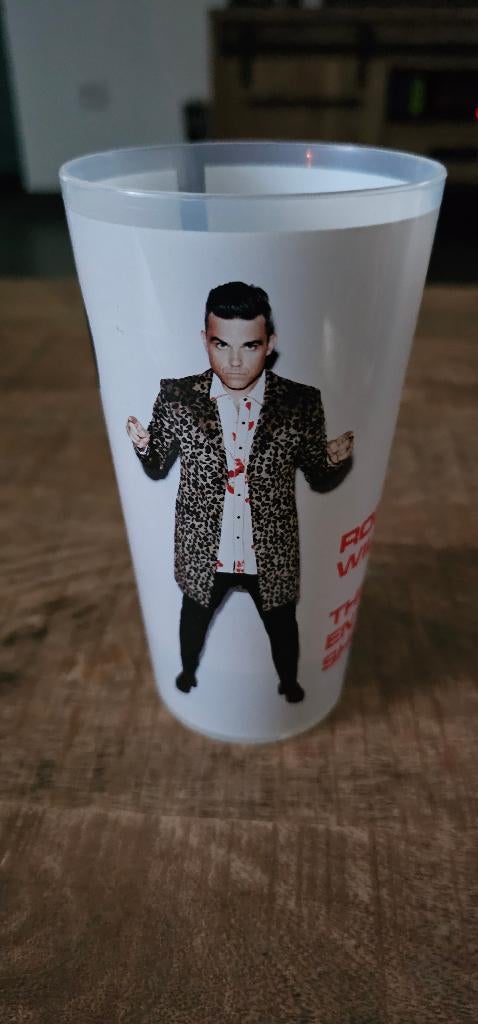 Robbie Williams beker, Ophalen of Verzenden, Zo goed als nieuw