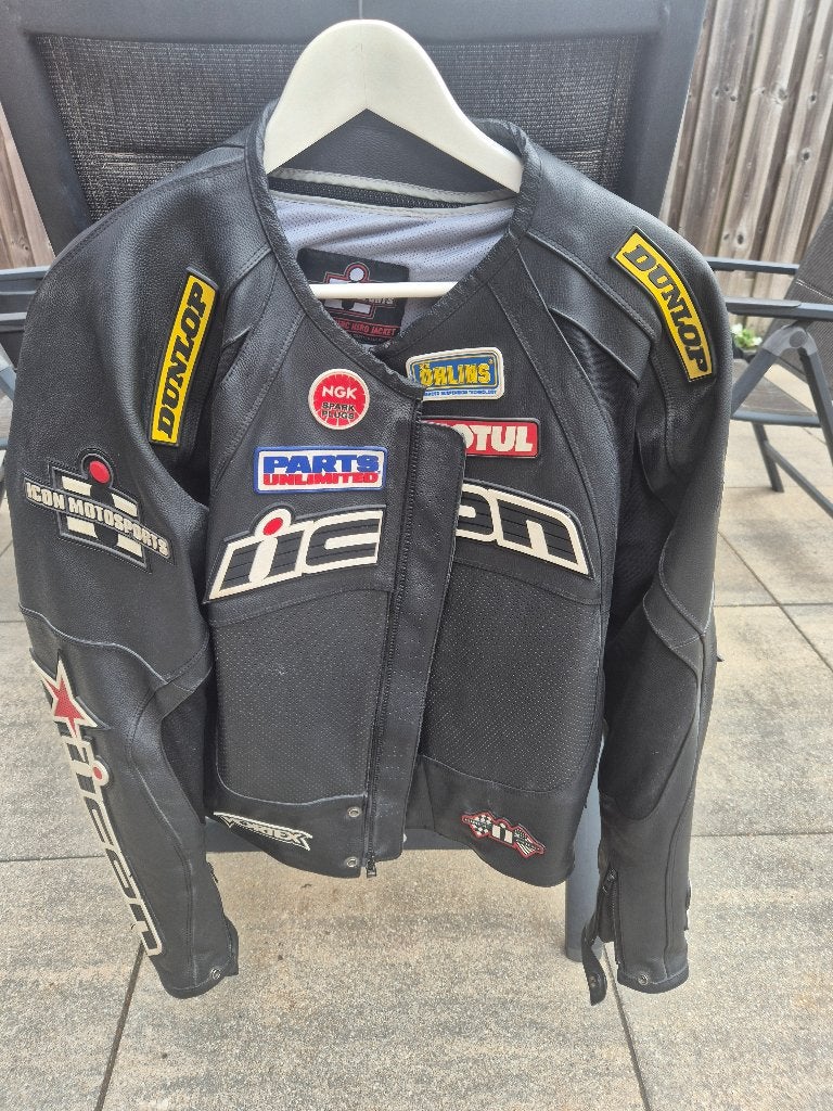 ICON motorjack, Ophalen of Verzenden, Tweedehands, Jas | textiel, Icon