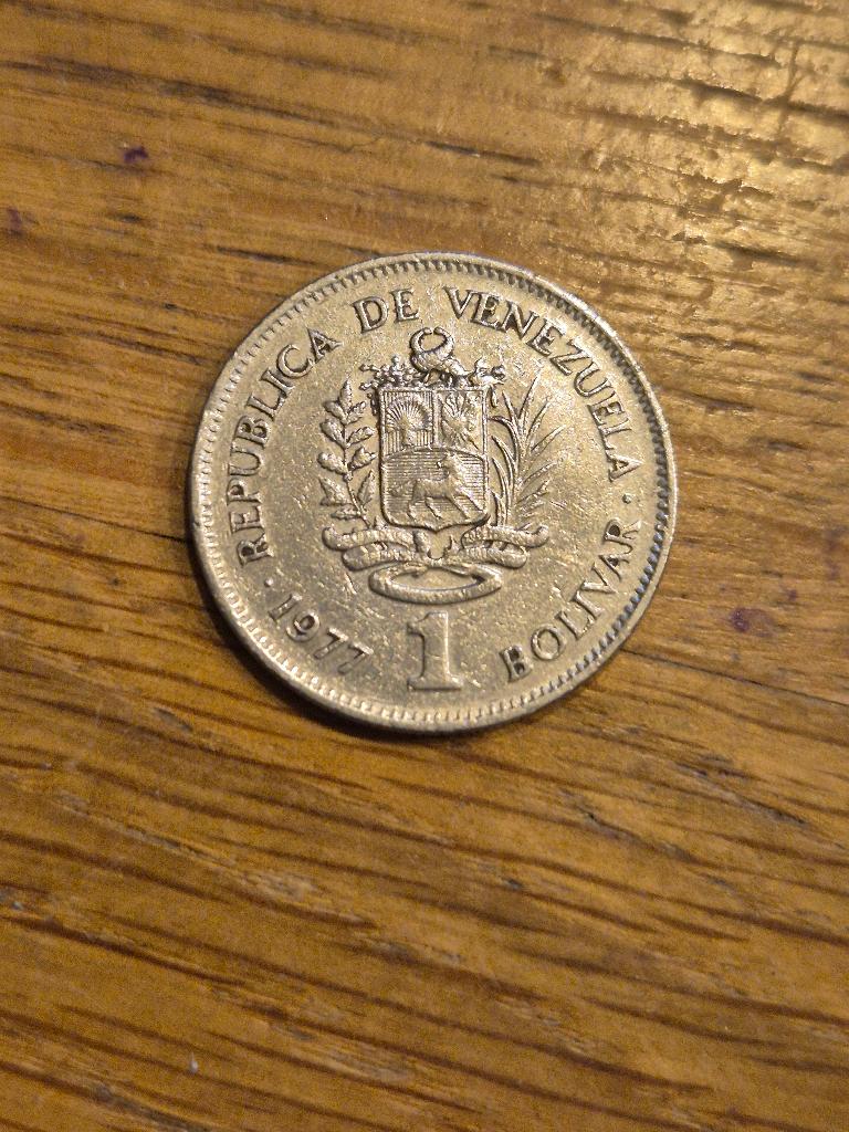 Venezuela - 1 Bolivar 1977, Verzenden, Zuid-Amerika, Losse munt