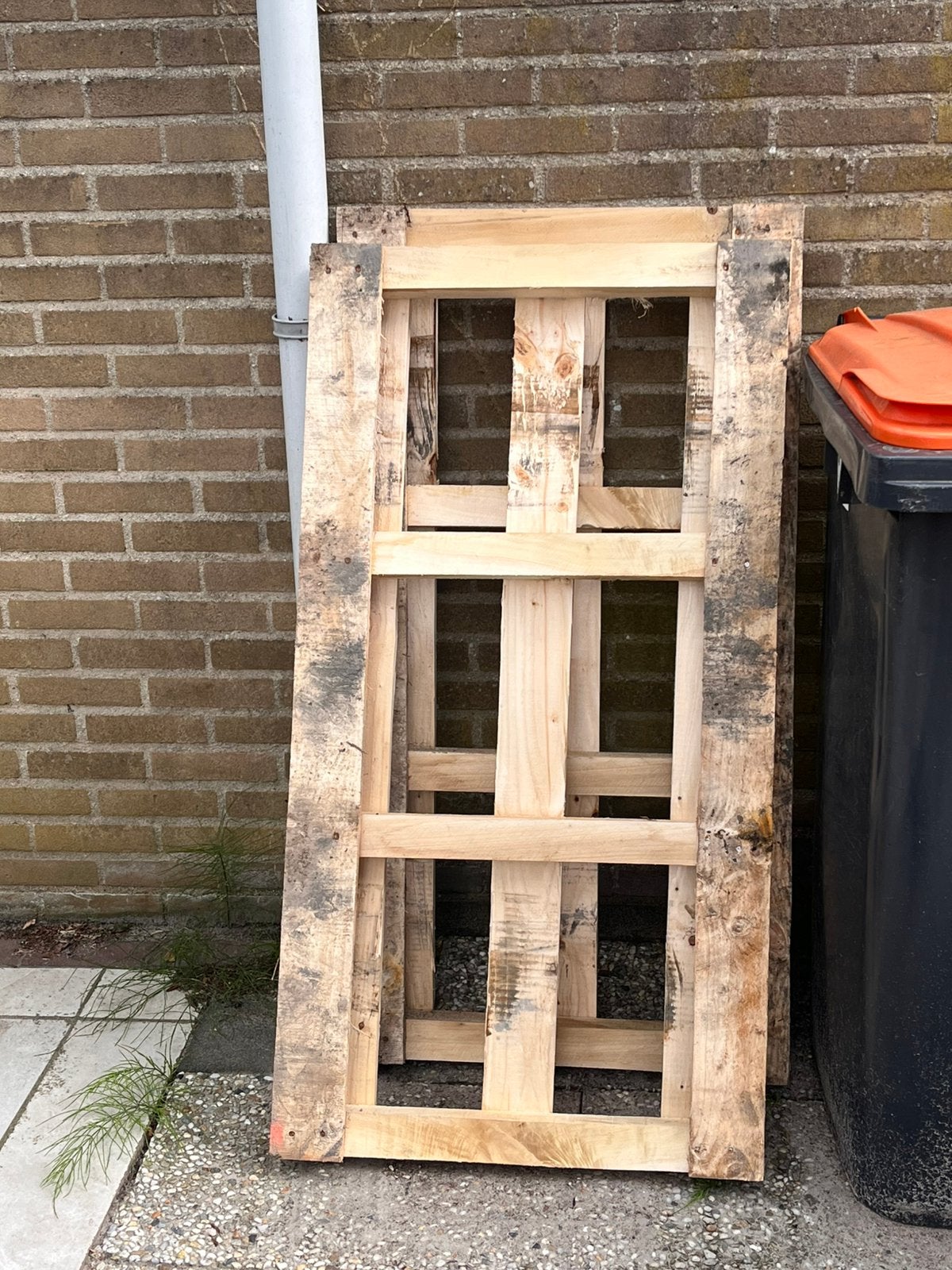 2 gratis pellets, Ophalen, Zo goed als nieuw, Overige houtsoorten, Pallet