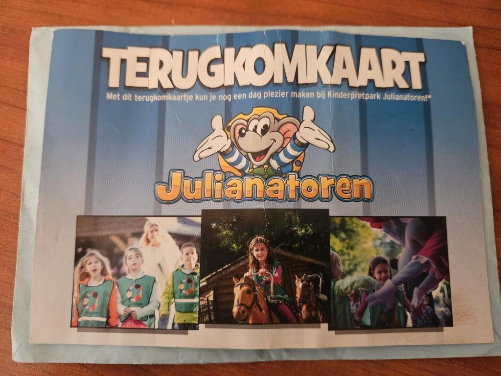 julianatoren gratis entree, Tickets en Kaartjes, Recreatie | Pretparken en Attractieparken, Eén persoon, Ticket of Toegangskaart