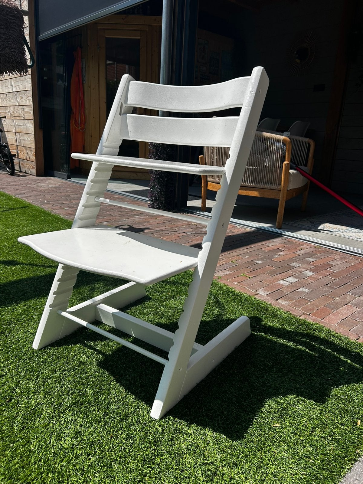 Stokke tripp trapp kinderstoel, Ophalen of Verzenden, Gebruikt, Meegroeistoel