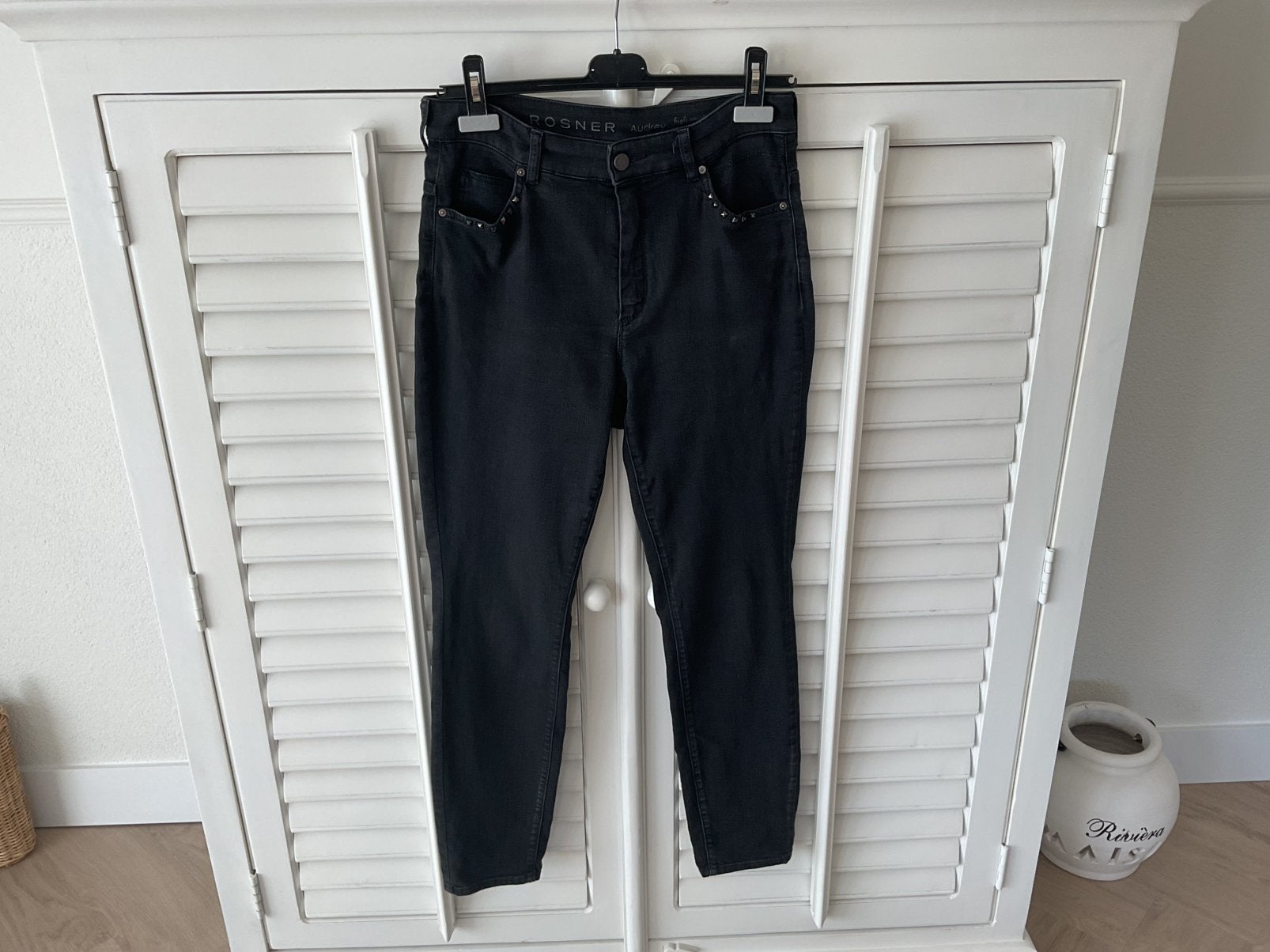 ROSNER broek 38, Maat 38/40 (M), Zwart, Ophalen of Verzenden, Zo goed als nieuw