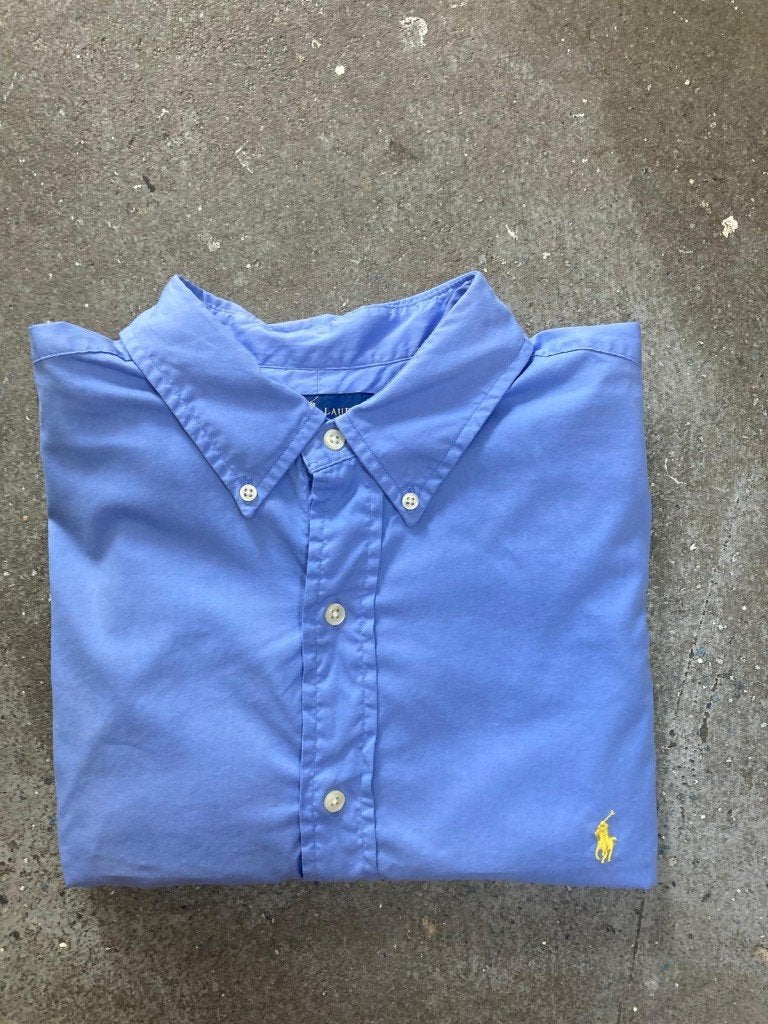 Ralph Lauren Overhemd – XL - Feather weight Twill - Blue, Blauw, Ralph Lauren, Ophalen of Verzenden, Zo goed als nieuw
