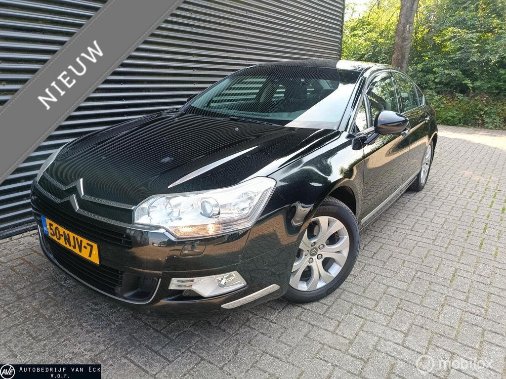 Citroen C5 1.6 16v Turbo Exclusive Automaat Climate, Cruise, Auto's, Euro 5, 1490 kg, Gebruikt, Zwart
