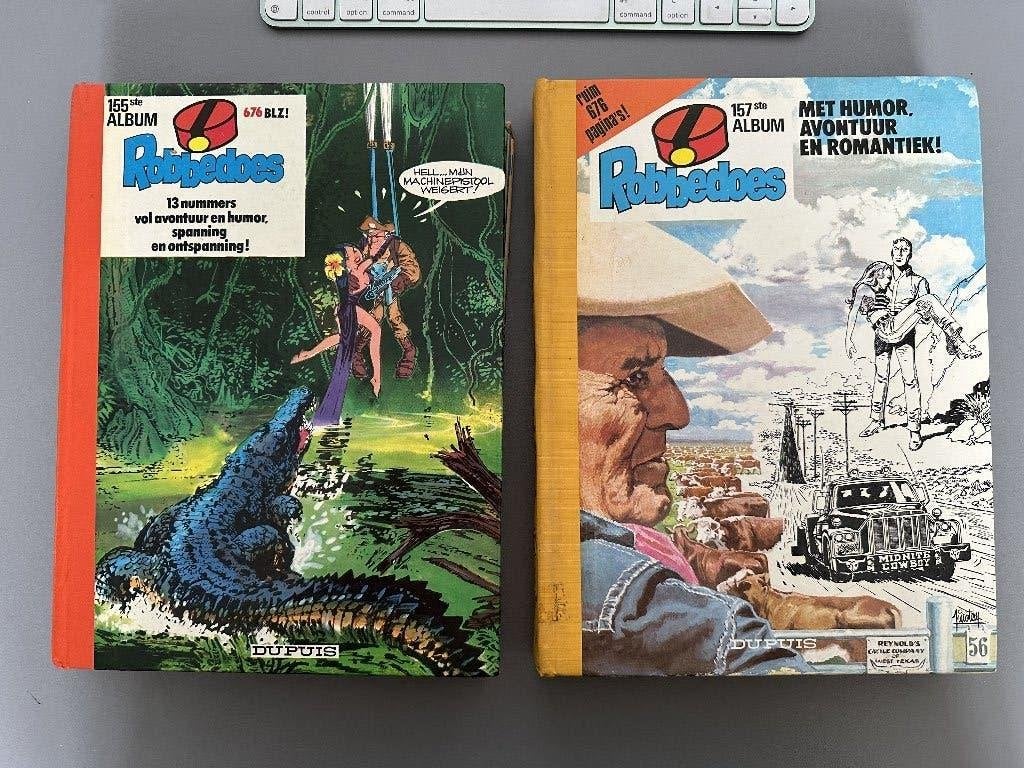 2 robbedoes boeken, Boeken, Meerdere stripboeken, Ophalen of Verzenden, Gelezen