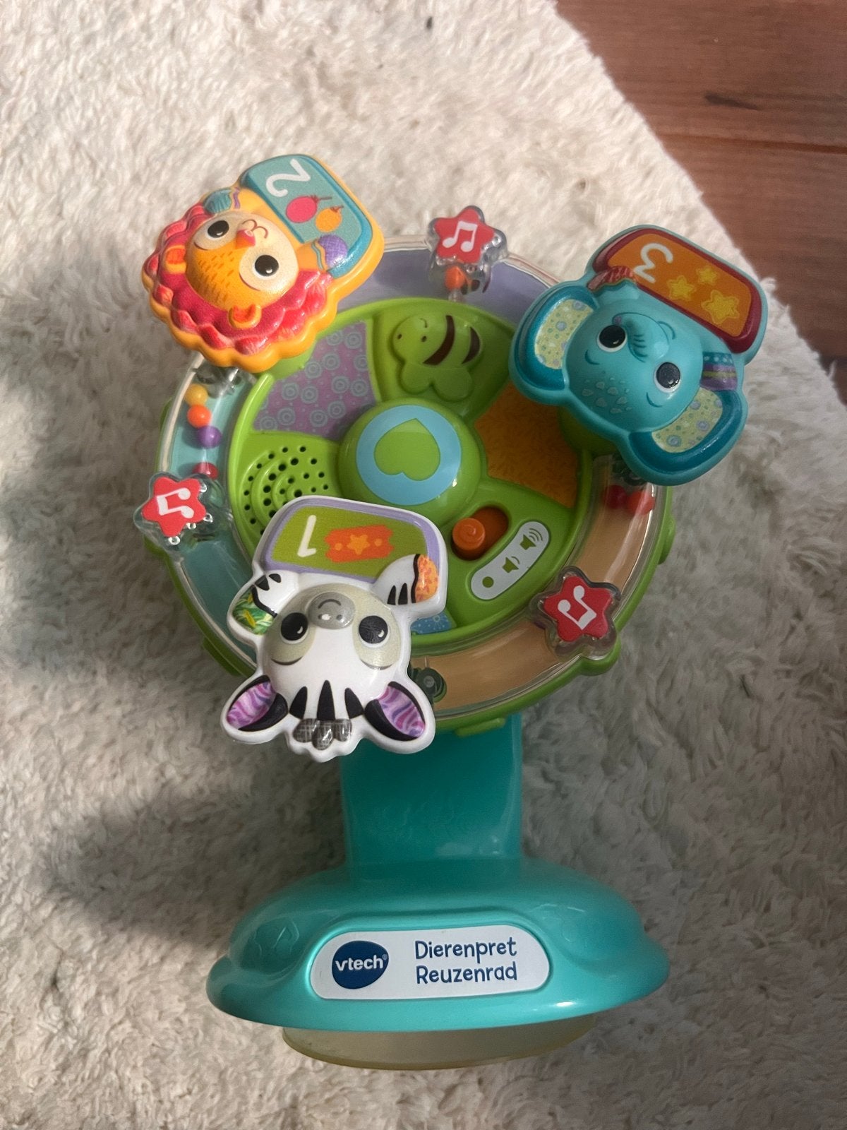 VTech Dierenpret Reuzenrad - Interactief Baby Speelgoed, Ophalen of Verzenden, Zo goed als nieuw, 0 tot 6 maanden