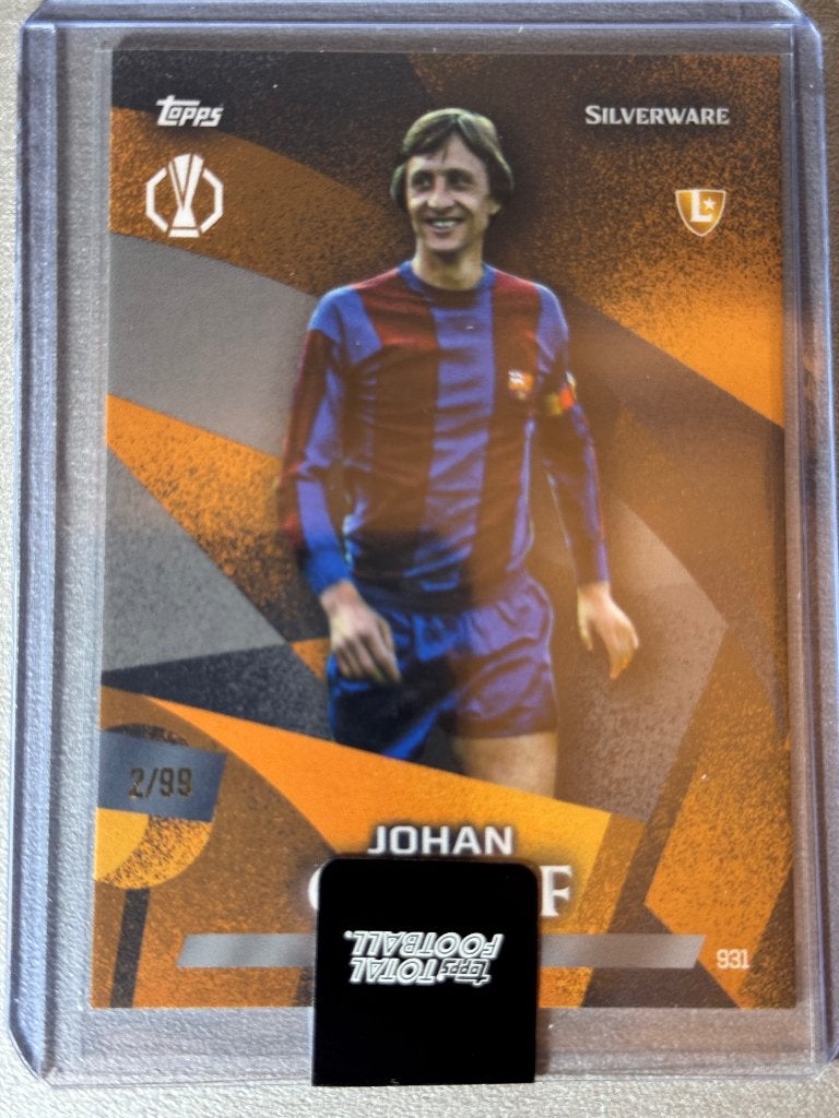 Johan Cruyff Topps Silverware /99, Verzenden, Zo goed als nieuw, Plaatje