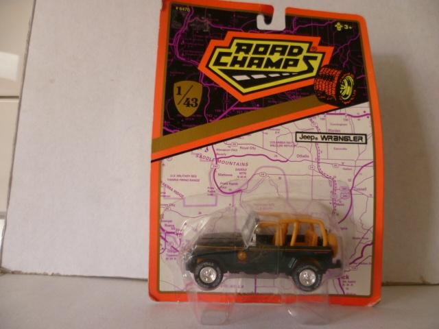 Road Champs 1995 Jeep Wrangler groen 1:43 modelauto, Ophalen of Verzenden, Nieuw, Auto, Overige merken