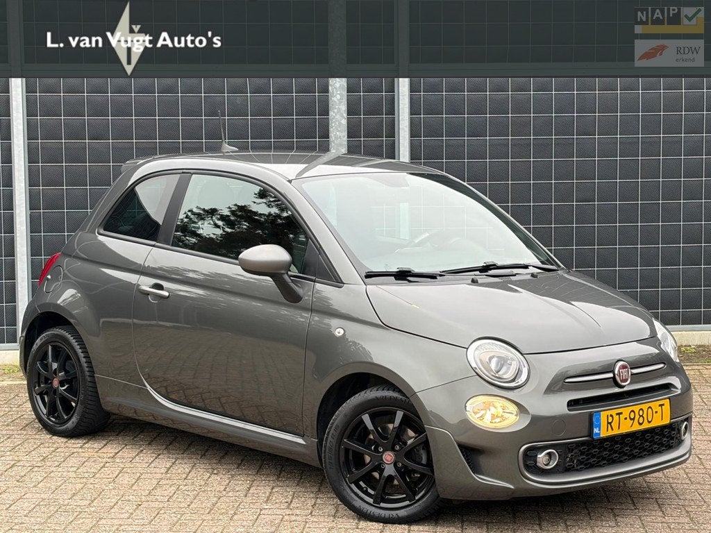 Fiat 500 0.9 TwinAir | Turbo |500S | sport | 12 mnd Garantie, Voorwielaandrijving, Gebruikt, Leder en Stof, 905 kg