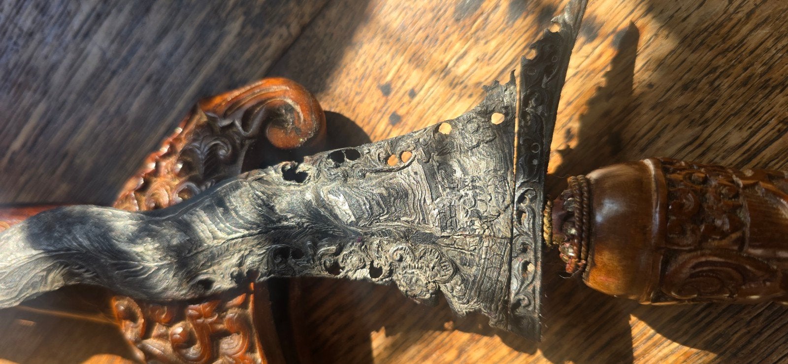 Antieke Madurese Keris met Singo/Naga Kikik Dhapur, Ophalen of Verzenden