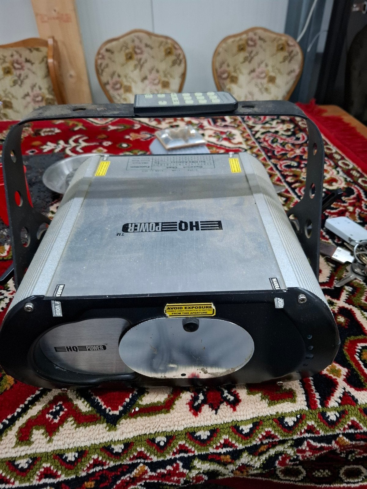 HQ Power 3 kleuren Laser met afstandsbediening, Ophalen, Gebruikt, Laser, Geluidgestuurd
