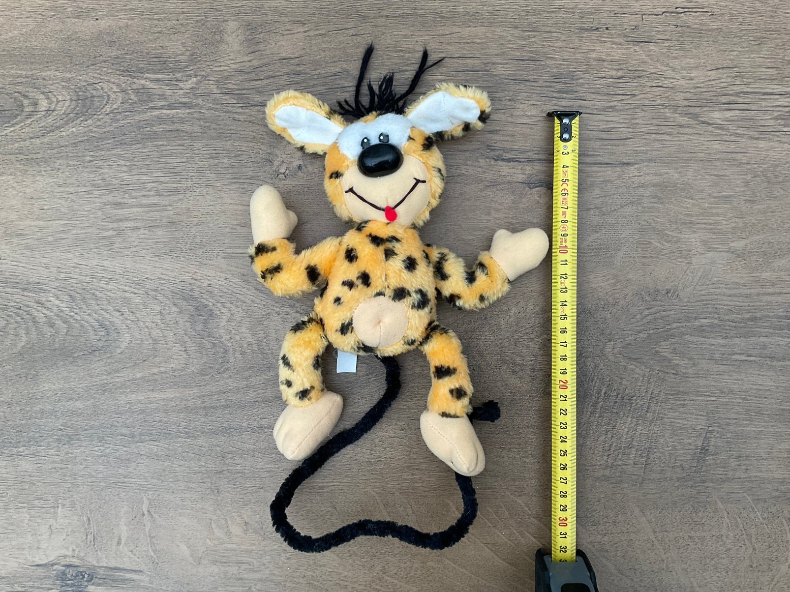 Gebruikte Marsupilami knuffel met lange staart, Verzamelen, Ophalen, Overige figuren, Gebruikt, Beeldje of Figuurtje