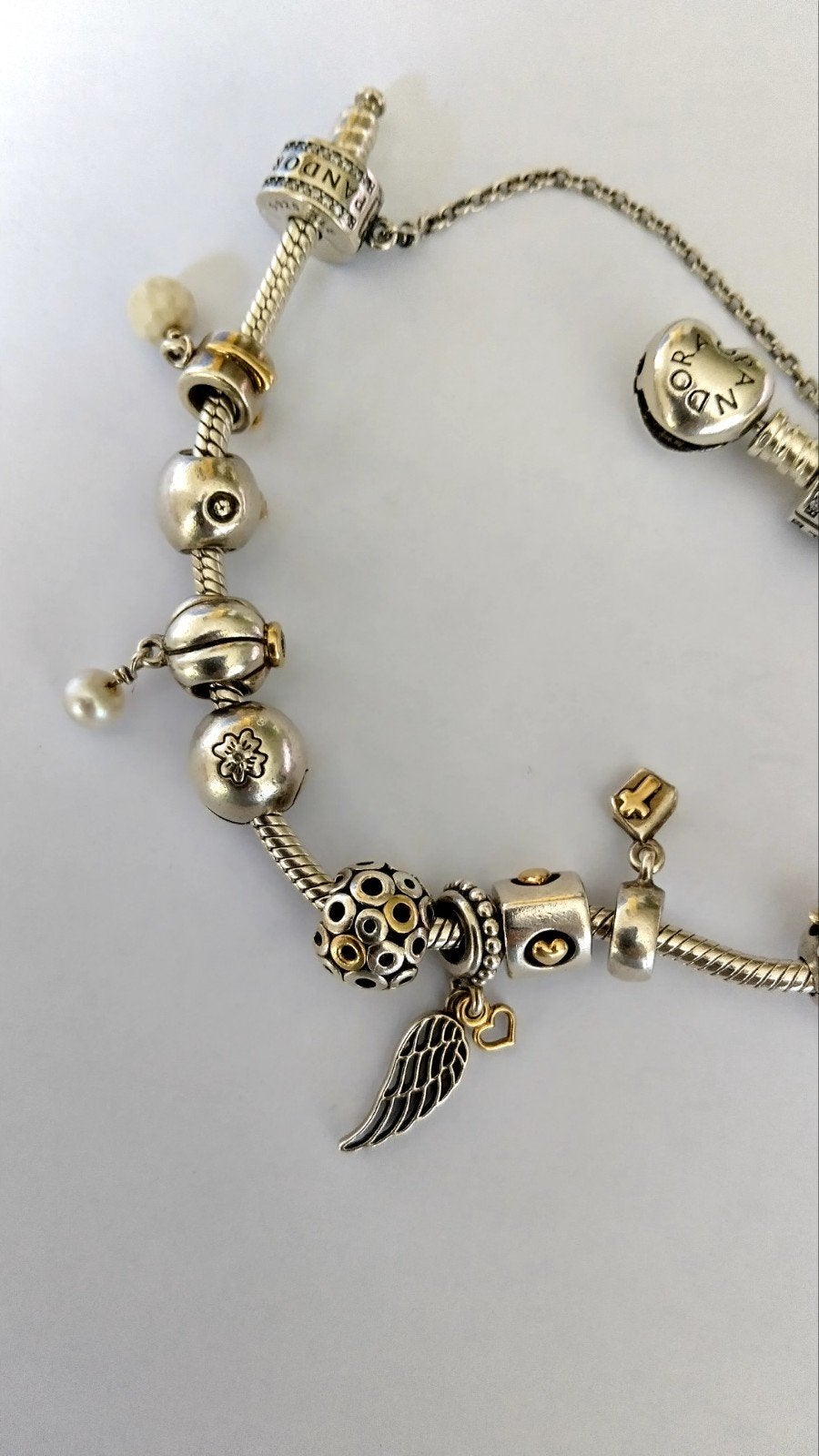 Originele Pandora armband zie foto,s, Ophalen of Verzenden, Zo goed als nieuw, Goud, Goud