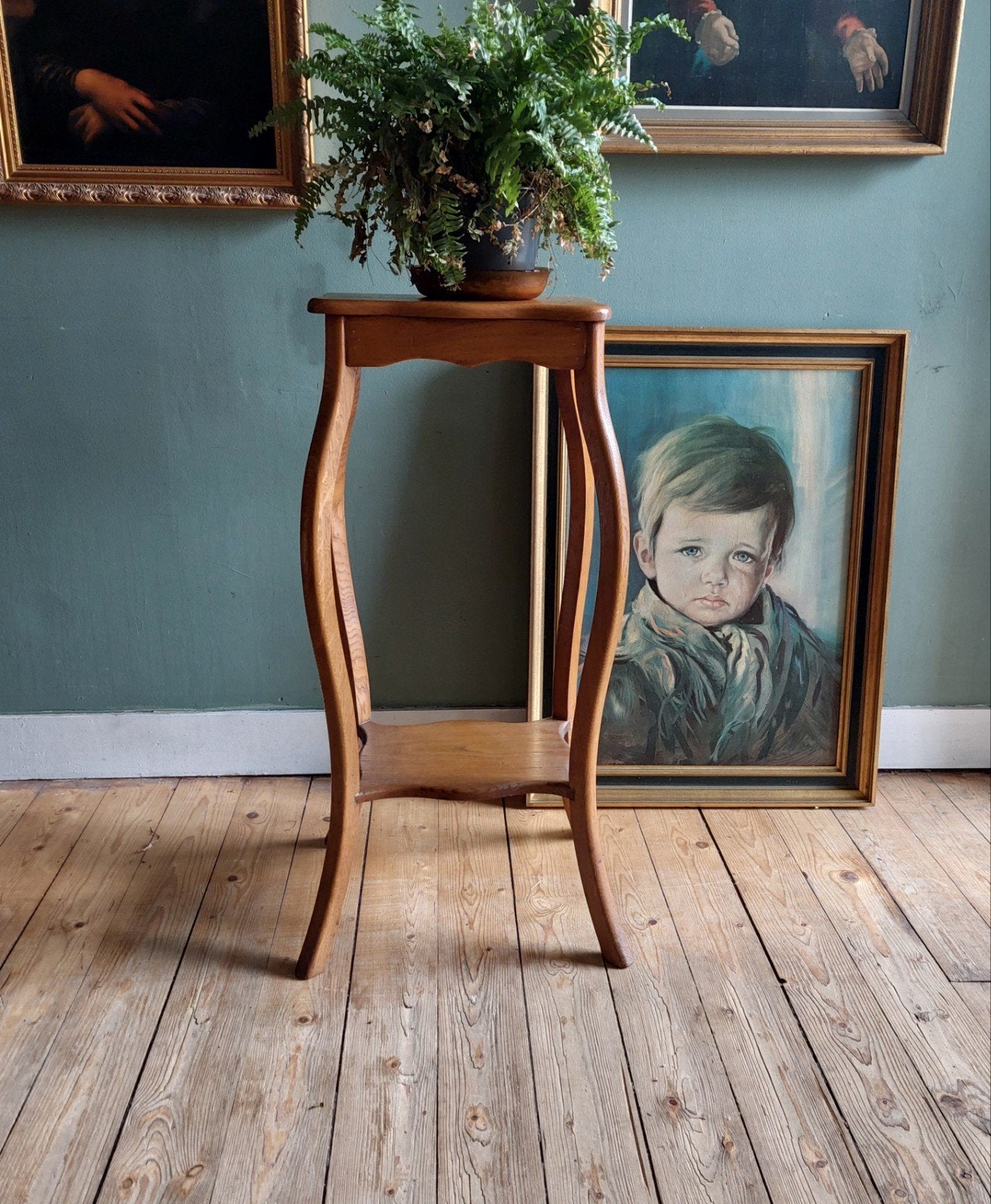 Lucky Vintage antieke brocante hoge plantentafel, Ophalen