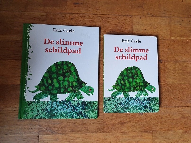 DE  SLIMME  SCHILDPAD  van  Eric Carle  , Ophalen of Verzenden, Zo goed als nieuw, Fictie algemeen