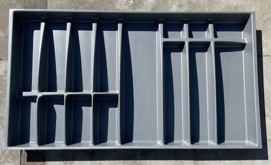 Bestekbak voor 90 cm lade, Huis en Inrichting, Keuken | Keukenelementen, Zo goed als nieuw, Minder dan 100 cm, Grijs, 25 tot 50 cm