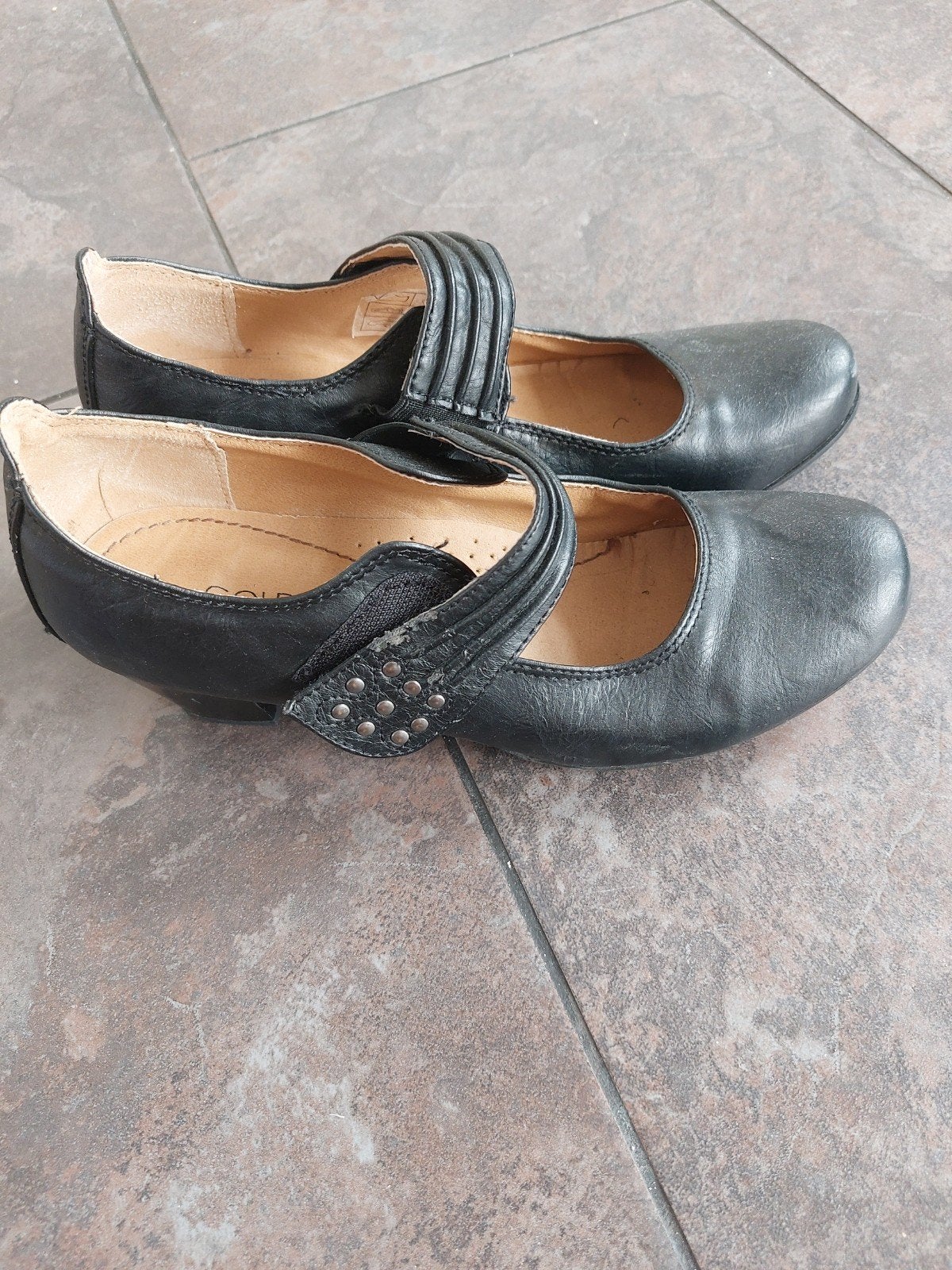 Zwarte pumps goldstep maat 39, Ophalen of Verzenden, Zo goed als nieuw, Zwart
