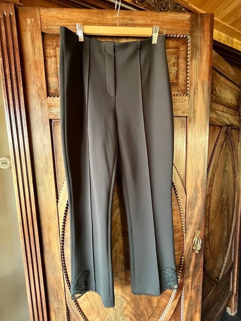 Zwarte broek van MarcCain, Kleding | Dames, Broeken en Pantalons, Nieuw, Maat 38/40 (M), Zwart, Lang, Verzenden
