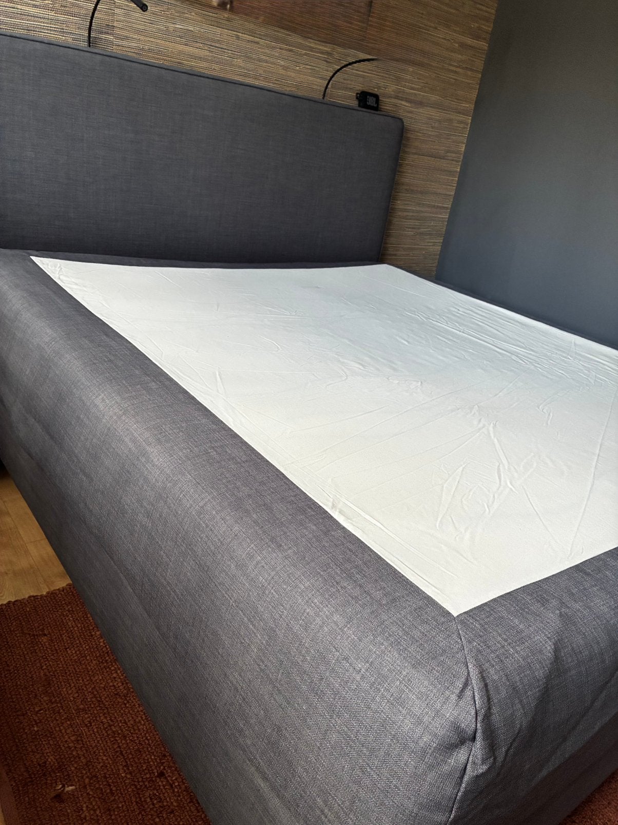 IKEA Dunvik hoes voor bed 1.80 x 2.00 | Donkergrijs, Overige typen, Tweepersoons, Ophalen of Verzenden, Zo goed als nieuw